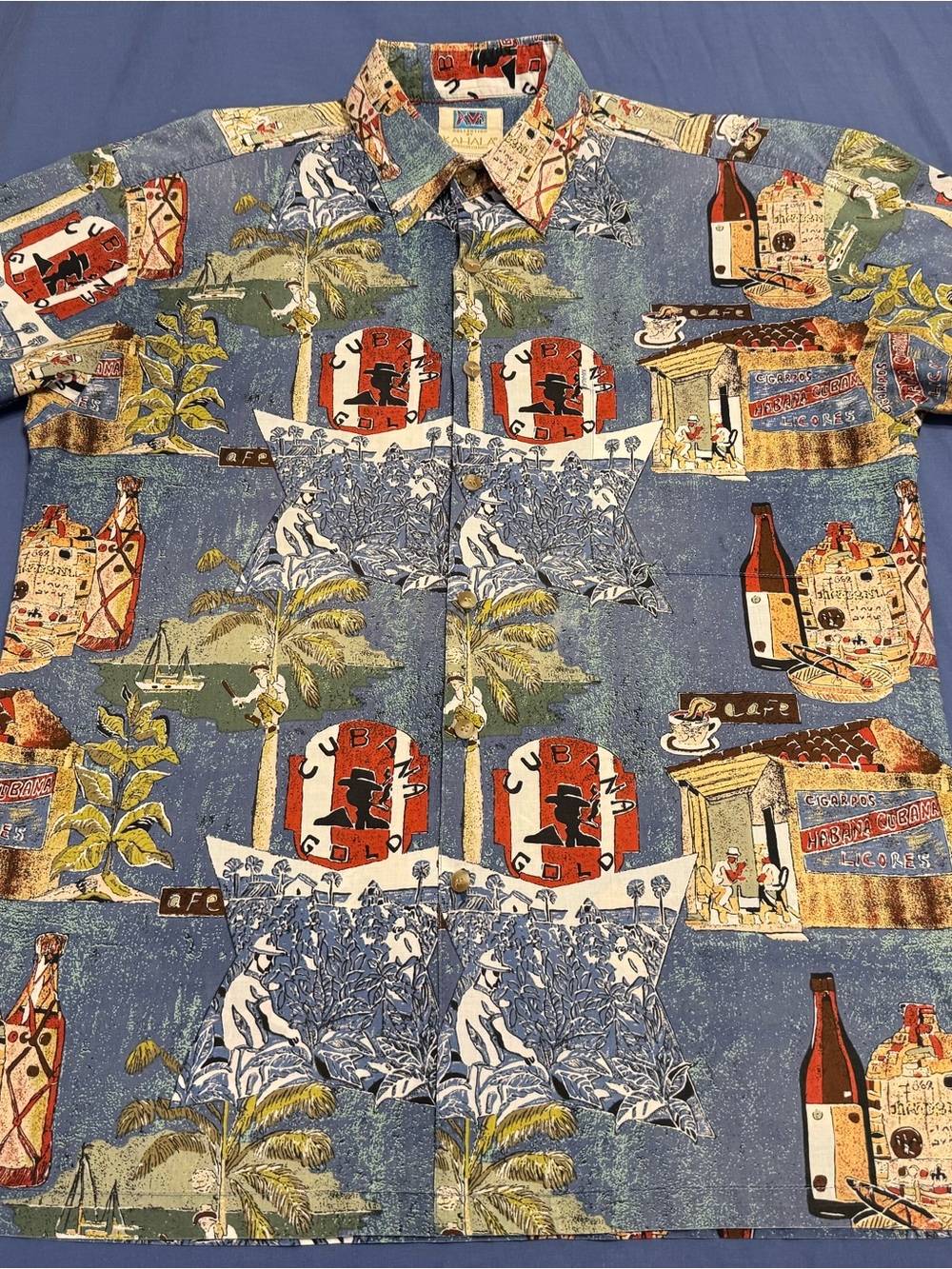 Kahala Cuban Print Button-Down Shirt